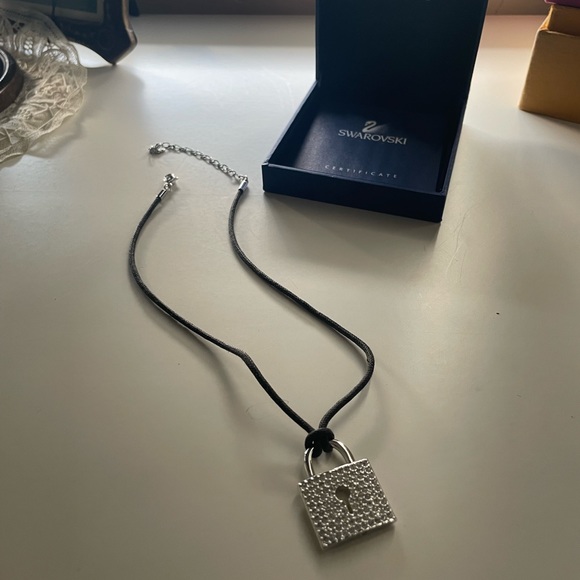 Swarovski Crystal Lock Necklace - Picture 2 of 5
